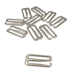 Регулятор для бретелів бюстгальтера Гачок 10мм Нікель 10шт.