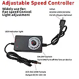 Кулер, вентилятор CX12 на 12 см з регулятором потужності до 5W, робота від мережі 220V, фото 9