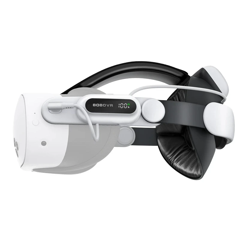 BoboVR E3 Pro кріплення, ремінець для Meta Quest 3, 3S з акумулятором 10000 mAh