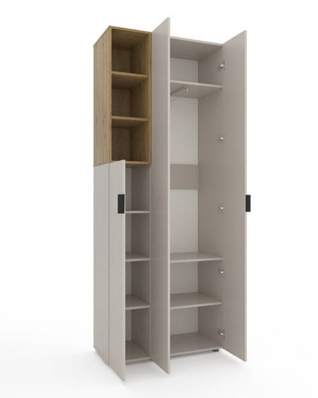 Шафа Home A003L 900х420х2300 ЛДСП Кашемір - Дуб Артізан, фото 1