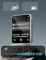 MP3 плеєр Ruizu X81 1,8" Bluetooth 5.3 Hi-Fi 4Gb із зовнішнім динаміком сріблястий, фото 10