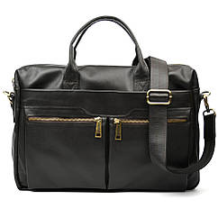 Велика сумка для ноутбука 15-17 дюймів TARWA GC-7122-3mdL коричнева Наппа