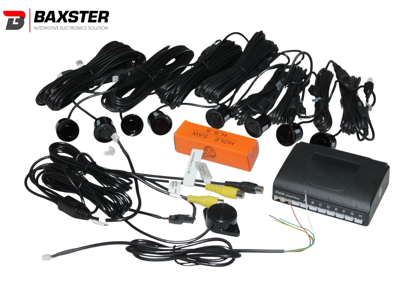 Парктронік Baxster VPR-8000 CVBS черн 22мм