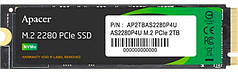 SSD накопичувач Apacer AS2280P4U M.2 PCIe 256GB (AP256GAS2280P4U-1)