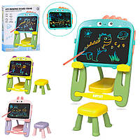 LCD планшет W5002-1-2-3 для рис., 13 дюймів, кольор., мольберт, стільчик, 3 види, бат., Кор., 35,5-42-9см