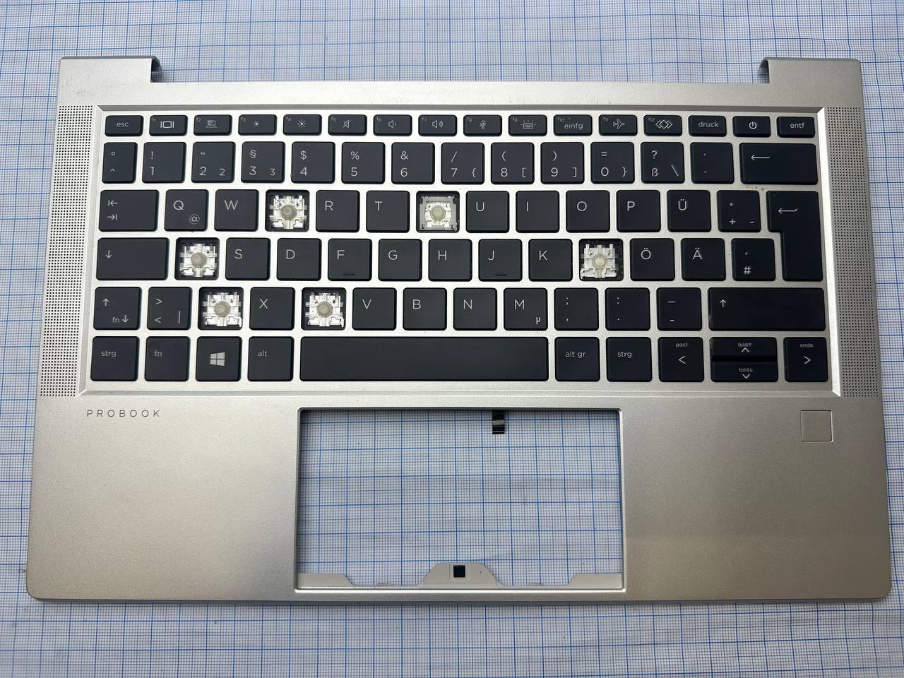 Уцінка! HP ProBook 635 Aero G7 Корпус C (топкейс, середня частина+ клавіатура) 6070B1839902 M08701-041 4A б/у, фото 1
