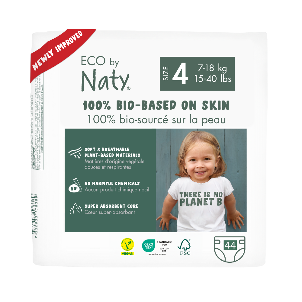 Органічні підгузники Eco by Naty Розмір 4 (від 7 до 18 кг) 44 шт