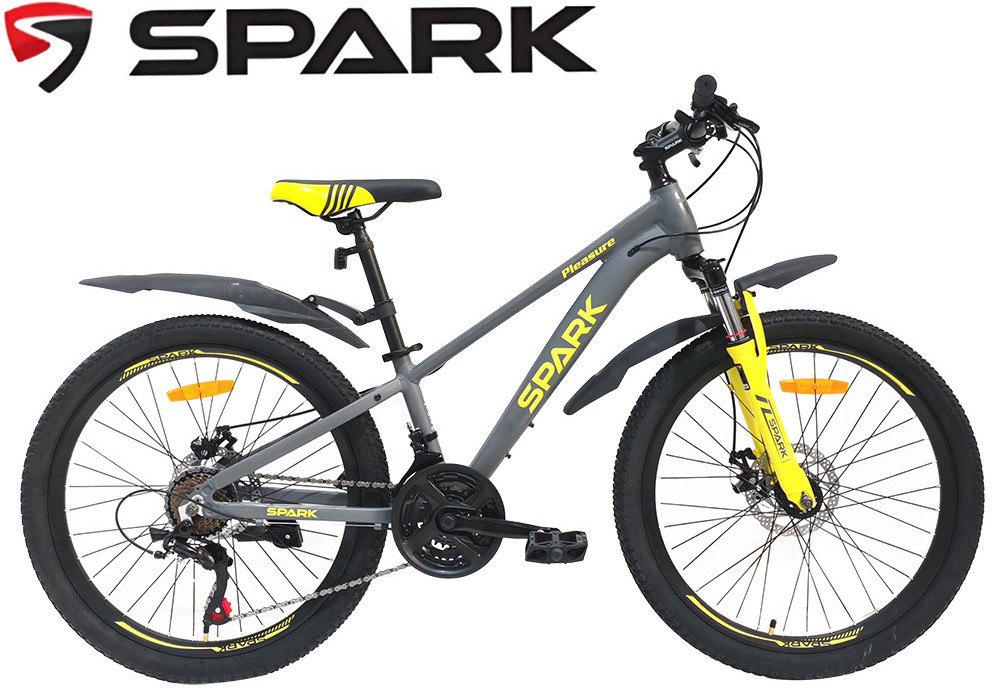 Велосипед підлітковий 24" SPARK PLEASURE рама алюміній 11", фото 1