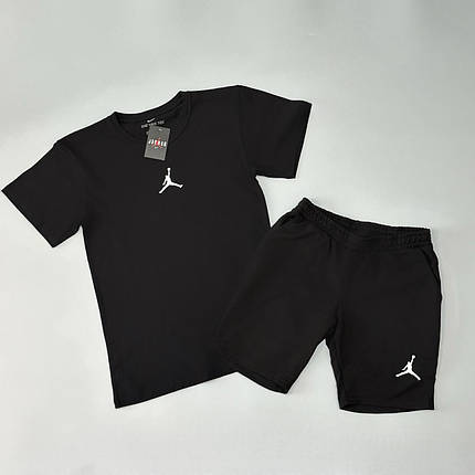 Футболка(чорна)+шорти Air Jordan класичний, фото 1