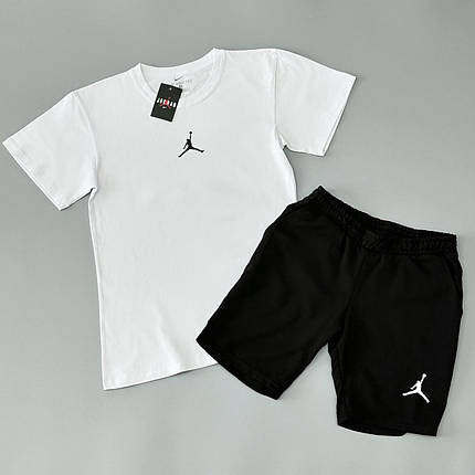 Футболка(біла)+шорти Air Jordan класичний, фото 1