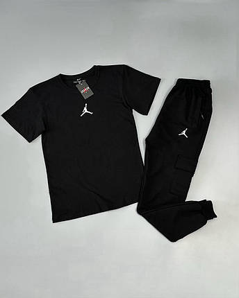 Футболка(чорна)+штани Air Jordan, фото 1