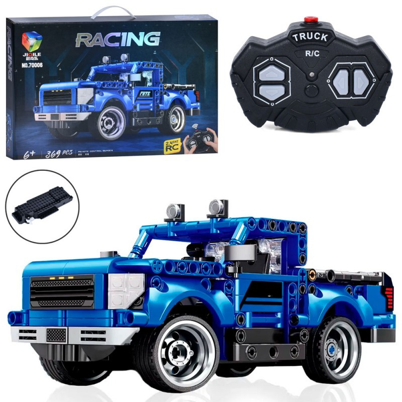 Конструктор джип на радіокеруванні 70006, 2,4G, джип 21 см, 369 деталей, фото 1