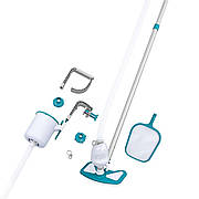 Комплект для чищення басейну Bestway 58237 (пилосос від фільтр-насоса 2006 л/год та вище, скіммер, сачок)