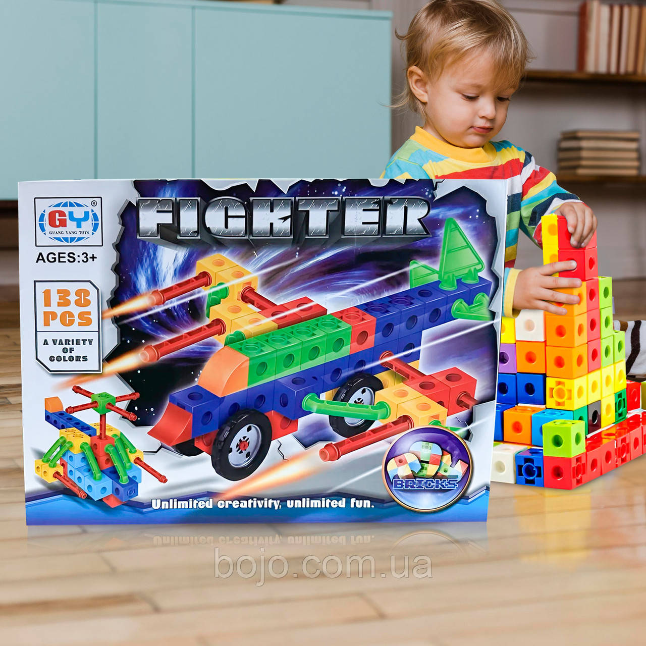 Дитячий іграшковий розвиваючий конструктор Warships 138 деталей 8030