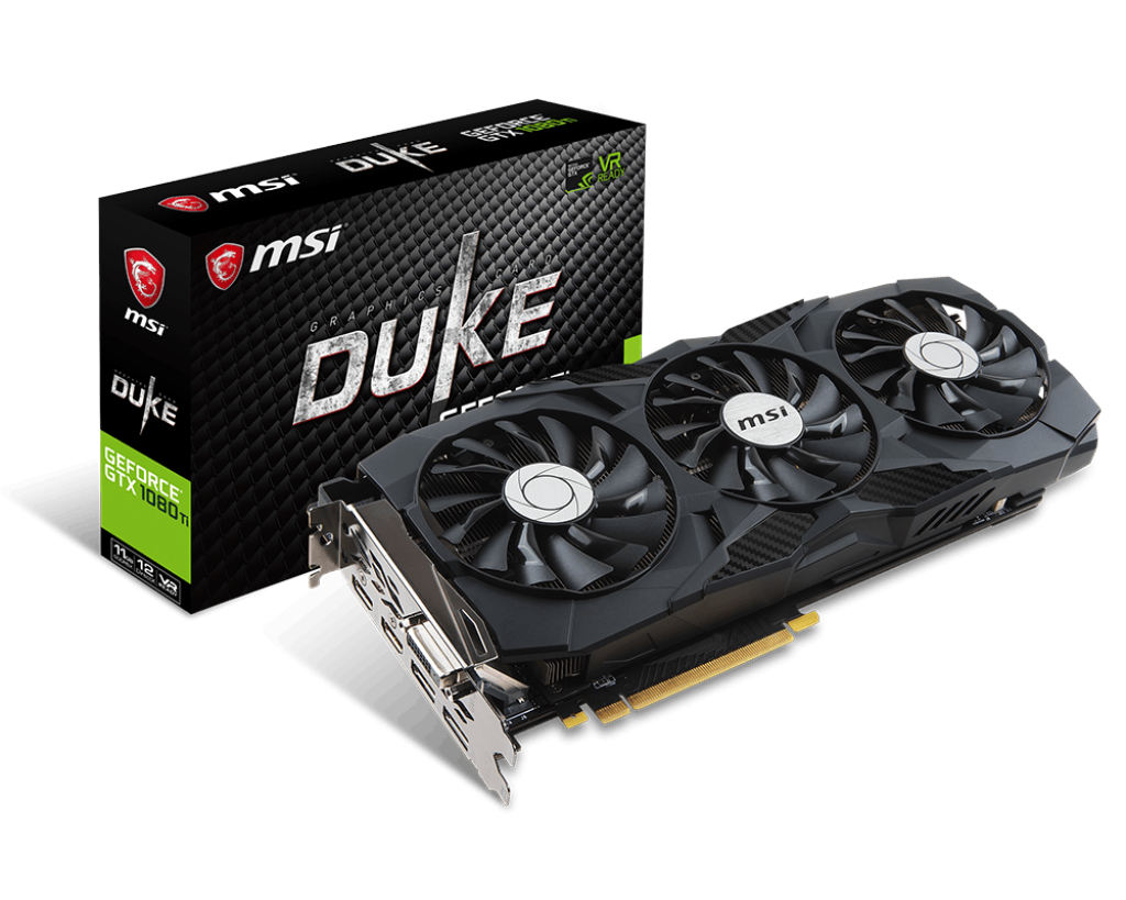 Відеокарта GeForce GTX 1080 Ti 11GB MSI Duke OC (GTX 1080 TI DUKE 11G OC) Б/В