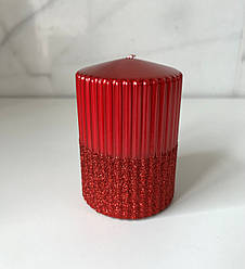 Свічка 10 х 7 cм циліндр червона Rylen Adpal