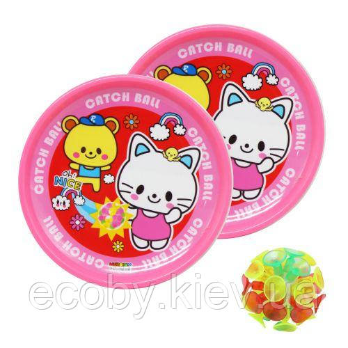 Кетчбол на присосках Кітті, рожева, фото 1