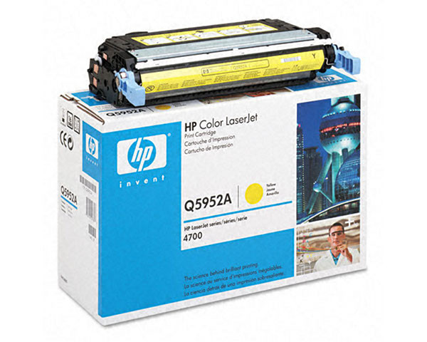 Заправка картриджа HP Color LaserJet 4700 Yellow (Q5952A)
