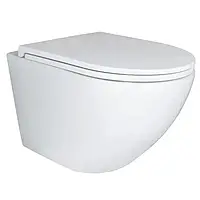 Унітаз підвісний Mixxus Premium Ellipse-0301-T3 495x365x365mm, система змиву Tornado 3.0 (MP6461)