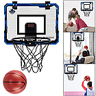 Баскетбольне кільце 25 см на щиті 39x28 см з електронним табло, м'ячем і насосом, фото 2