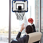 Баскетбольне кільце 25 см на щиті 39x28 см з електронним табло, м'ячем і насосом, фото 4