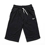 Трикотажні бриджі для хлопчика підлітка чорні Найк, фото 2