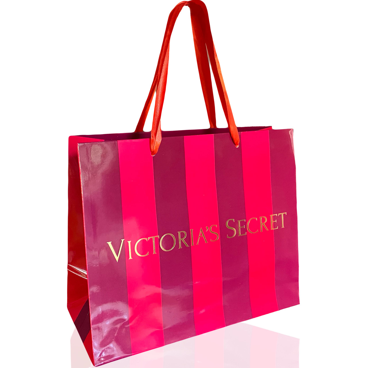Подарунковий пакет Victoria's Secret Червона смужка розмір L 280х230х120 мм