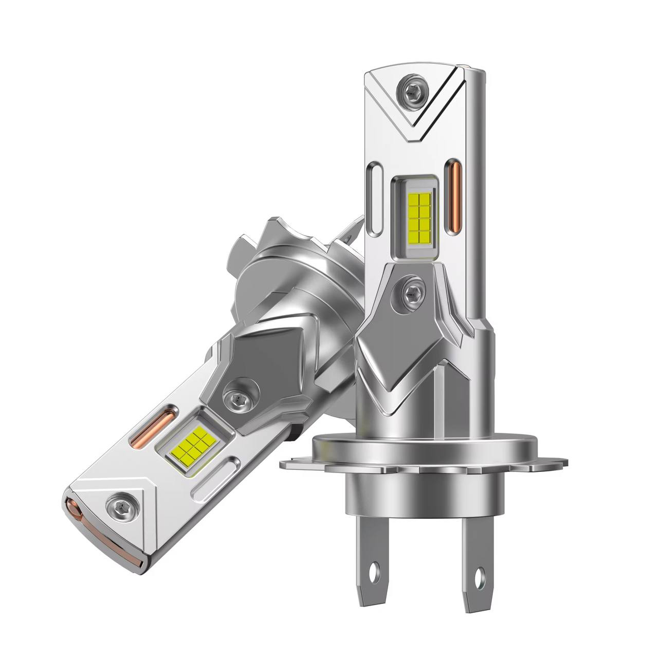 Led лампи H7 46w 5000Lm 6000K 12v (комплект 2-шт) штатні 1:1 без кулера
