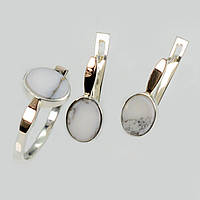 Срібний набір з агатом