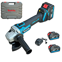 Акумуляторна Турбінка болгарка Makita 48v 6 Ah безщіткова Болгарки електричні з 2 акб Кутова шліфувальна машина АКБ КШМ