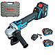 Акумуляторна Турбінка болгарка Makita 48v 6 Ah безщіткова Болгарки електричні з 2 акб Кутова шліфувальна машина АКБ КШМ - фото 1 - id-p2634904497