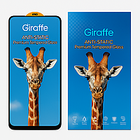 Захисне скло Giraffe для Motorola G54 Power антистатичне покриття, олеофобне, з чорною рамкою