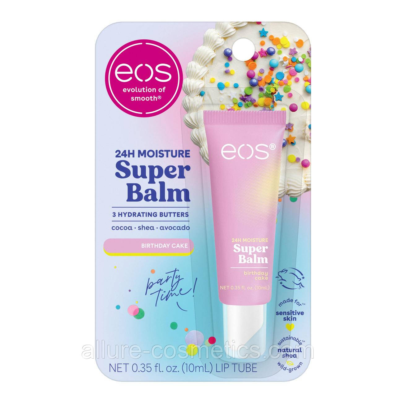 Бальзам для губ EOS 24H Moisture Super Balm 10ml Birthday Cake