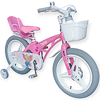 Велосипед дитячий 18" MARS PRINCESS рожевий+насос