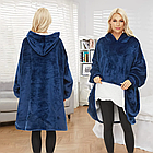 Толстовка плед із капюшоном і рукавами, унісекс, Huggle Hoodie/Оверсайз плед-халат, фото 2