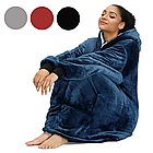 Толстовка плед із капюшоном і рукавами, унісекс, Huggle Hoodie/Оверсайз плед-халат, фото 3