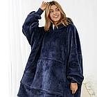 Толстовка плед із капюшоном і рукавами, унісекс, Huggle Hoodie/Оверсайз плед-халат, фото 6