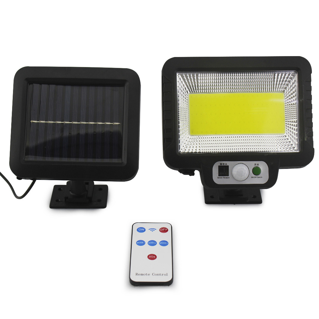 Прожектор акумуляторний із сонячною панеллю SL F100 Вуличний ліхтар із датчиком руху та сонячною батареєю Лучшая цена, фото 1