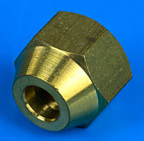 Муфта латунна 1/4" для трубки 1/4" (6,35 мм) для кондиціонера