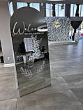 Ростове дзеркало АРКА без рами з ніжкою, підлогове безрамне дзеркало в повний зріст, фото 6