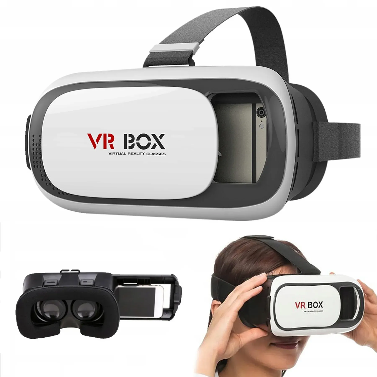 3D окуляри віртуальної реальності 4,7-6 дюймів, VR BOX/Віртуальні окуляри для смартфона, фото 1