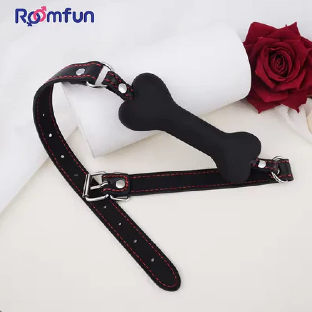 Капелюх у формі кісточки Roomfun Bone Gag силіконовий, чорний, фото 1