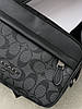 Чоловіча сумка COACH GRAHAM CROSSBODY через плече чорний Коуч, фото 2