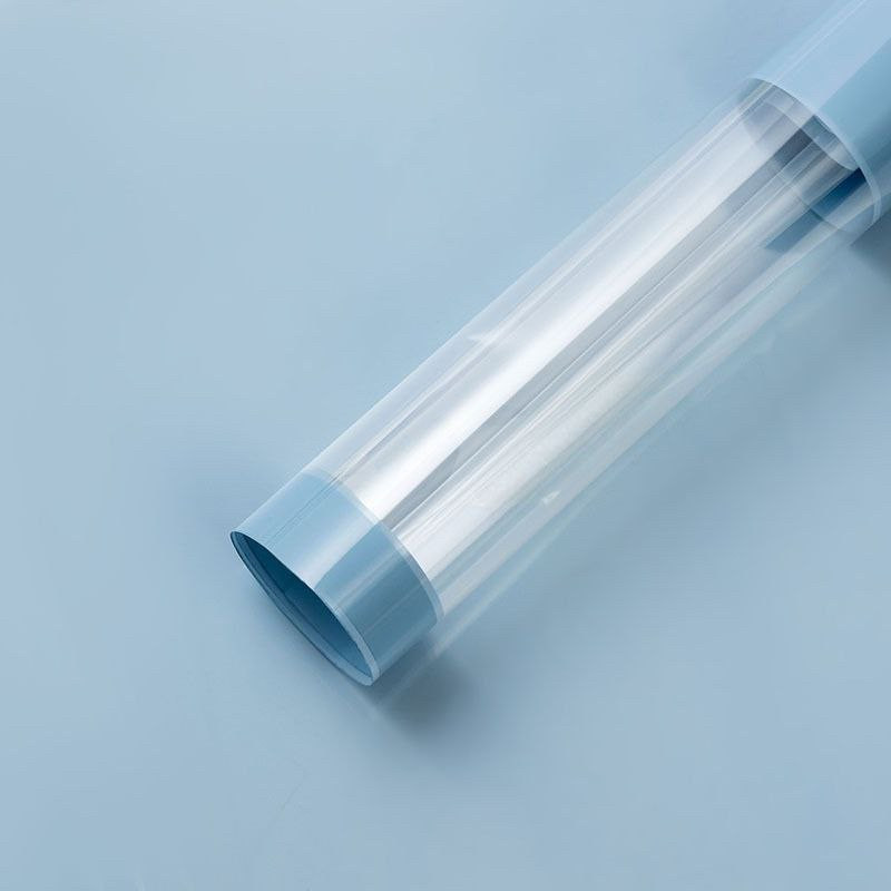 Калька 58х58 см для квітів паковання 5 шт. колір блакитний, фото 1