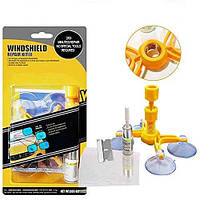 Набір інструментів для тріщин та сколів для ремонту лобового скла Windshield Repair Kit glass_r23