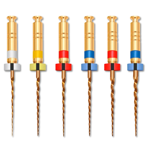 Файли машинні Kiddo Gold L16mm 15-30 асорті Perfect Dental, фото 1