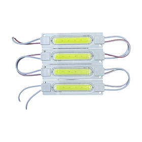 Світлодіодний модуль BRT M2 COB 2W 6500K, 12В, IP65 білий з лінзою