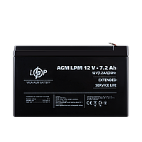 Акумулятор AGM LPM 12V - 7.2 Ah