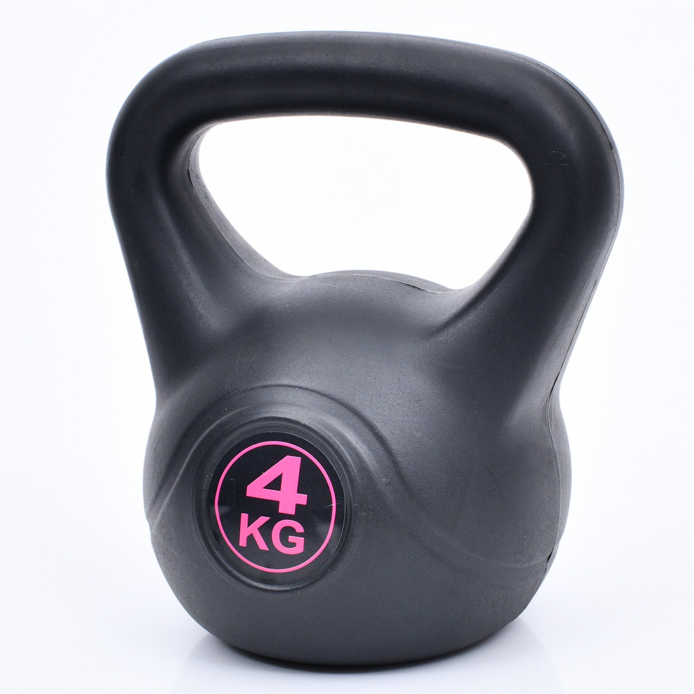 Гиря 4 кг суцільна пластикова PE 4196-4, фото 1