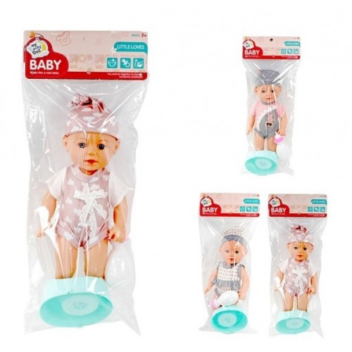 Пупс 35см 98039A інтерактивний з аксесуарами горщик 3 вида в пакеті 45*8*20 см